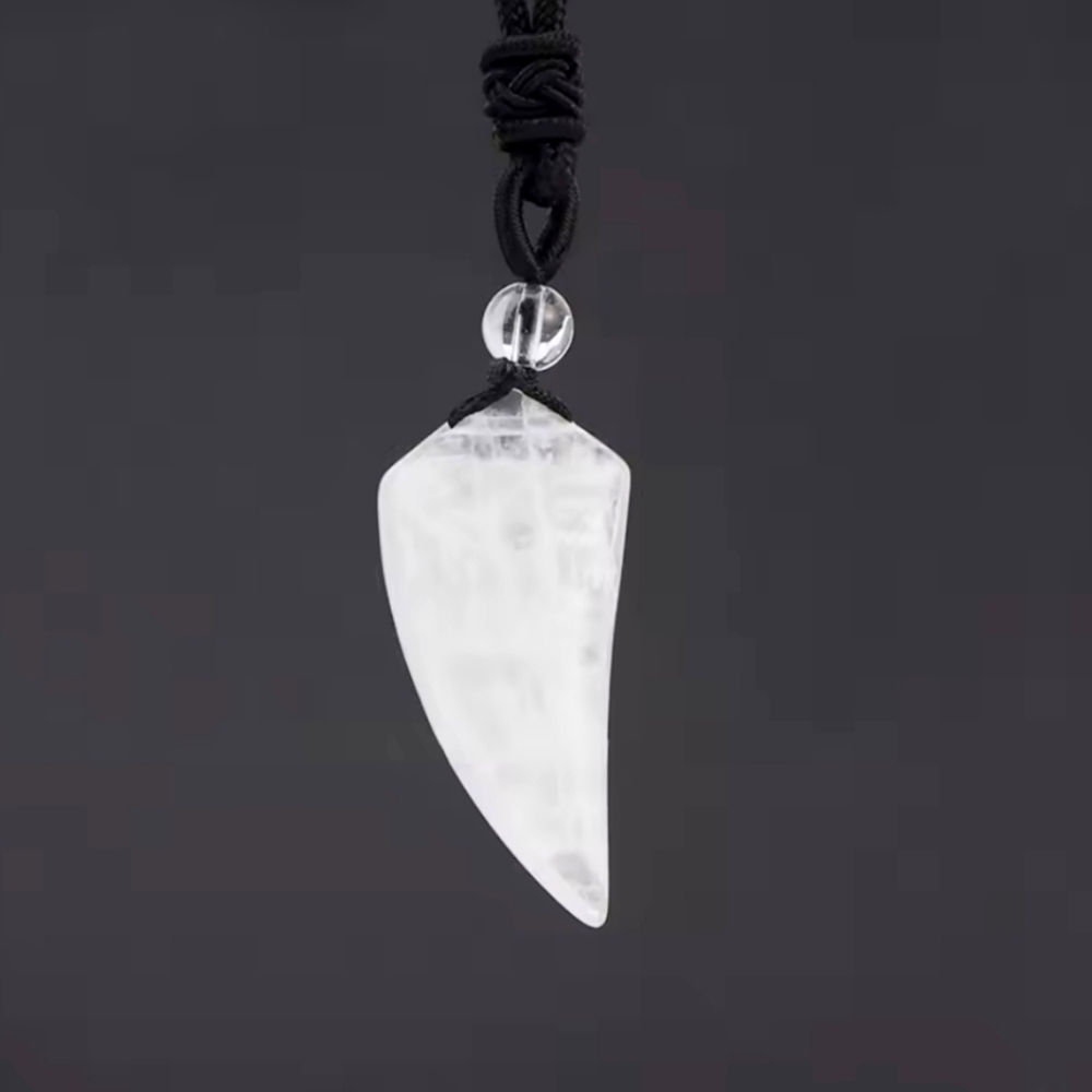 Natural Stone Heart Pendant Necklace​